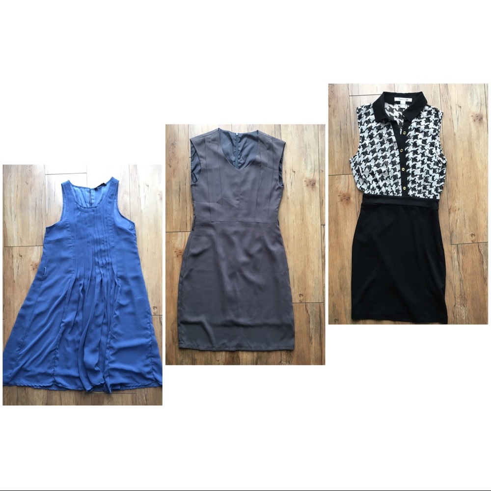 EUC Forever 21  Sleeveless Houndstooth Dress Bundle